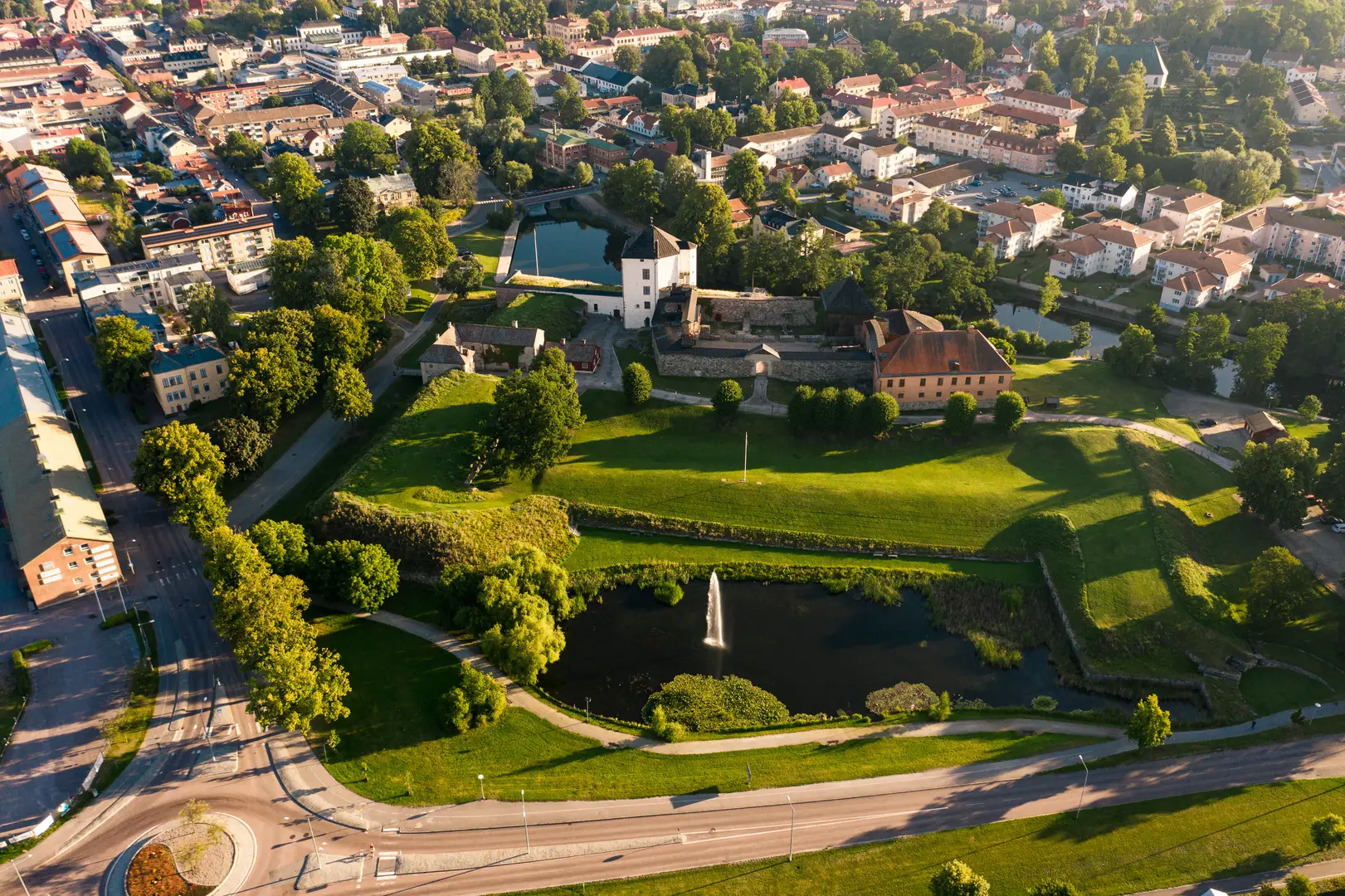 Vy över Tranås, där vi arbetar med ventilation i bostäder och fastigheter